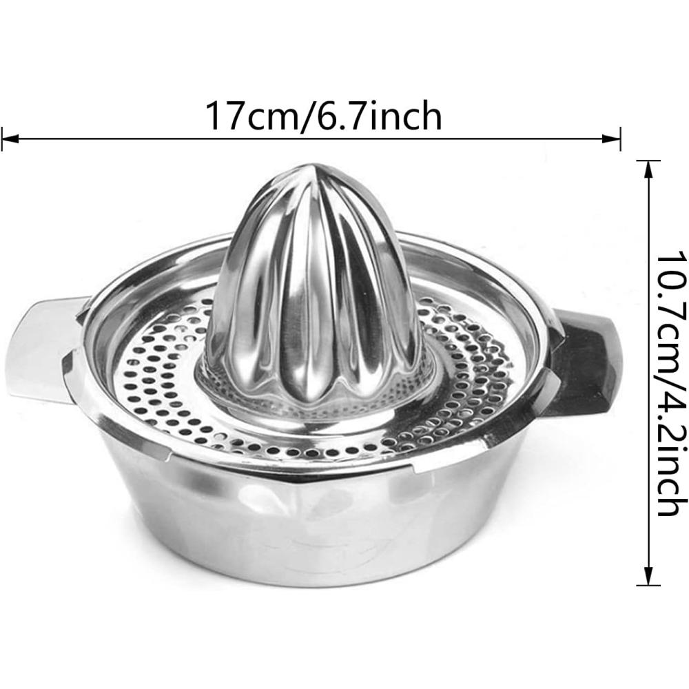 Mini Stainless Steel Manual Lemon Juicer, Orange Extruder, Fruit Press, Household Juicer, Suitable for a Variety of Citrus Fruit