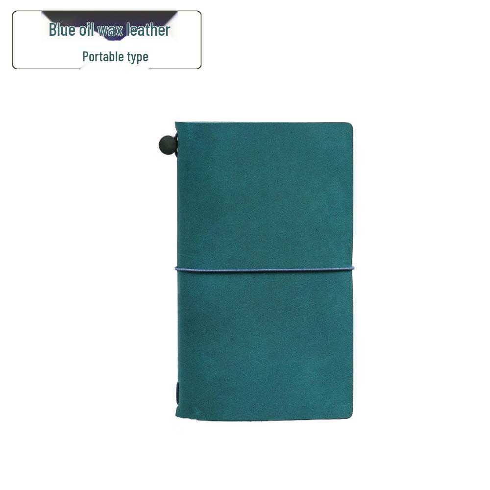 Vintage Cowhide Handmade Travel Journal - European Retro Notebook Diary