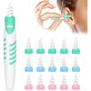 Ear Wax Remover, Ear Wax Removal Tool with 16 Pcs Soft Silicone Washable Tips, Spiral Ear Cleaner Earwax Removal Cleaning Kit for Adults Kids
