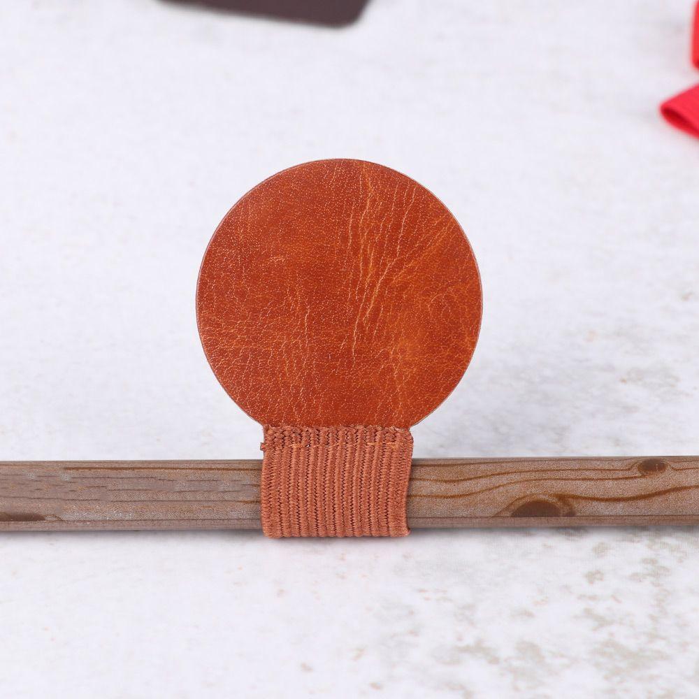 Multicolor Notebook Accessories Pen Clips Leather Self-adhesive Pens Holder Pencil Elastic Loop