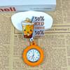 Shiny Cartoon Nurse & Doctor Badge Reel with Retractable PVC Pocket Watch Clip