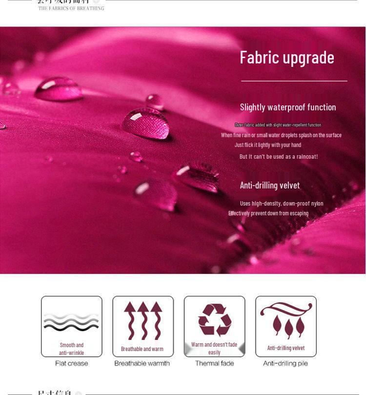 Jachetă de puf de damă ușoară, cu glugă, de lungime medie, cu glugă detașabilă - Palton de toamnă/iarnă la modă, mărime plus