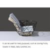 Wrought Iron Fruit Basket Creative Living Room Home Snack Storage Basket
