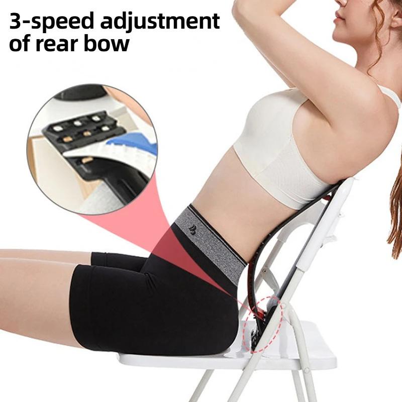 Back Massager Stretch Lumbar Support Relaxation Spine Pain Relief Vertebral Relaxer Stretches The Lower Traction Corrects Waist
