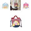 Cartoon Knitted Crossbody Bag With Shy Girl Design For Women Winter Fashion Trendy Casual Womens Accessory