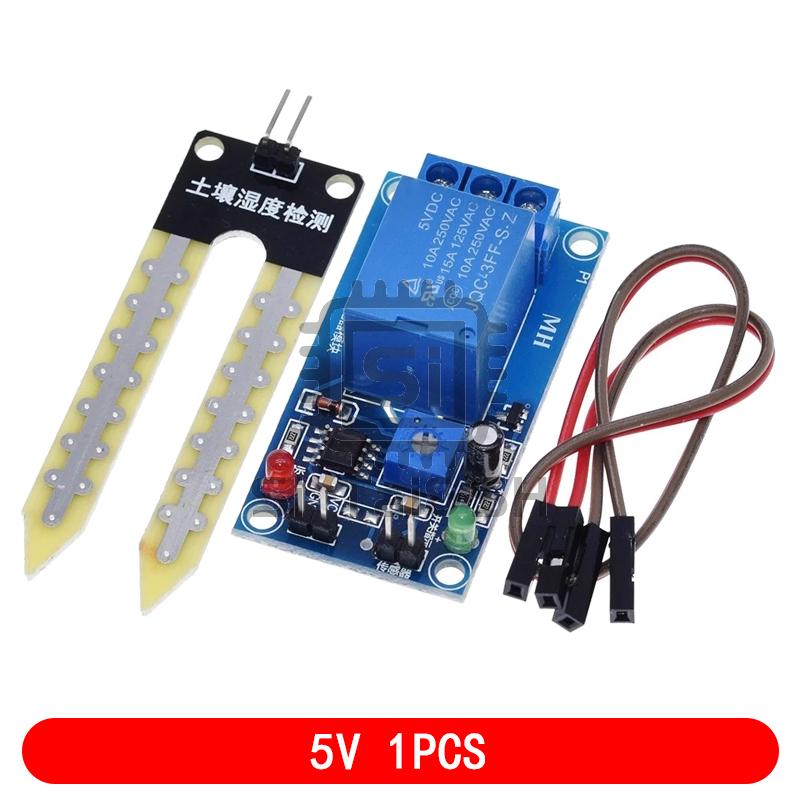 1-5PCS Smart Electronics 3.3V 5V 12V Soil Moisture Hygrometer Detection Humidity Sensor Module For arduino Development Board