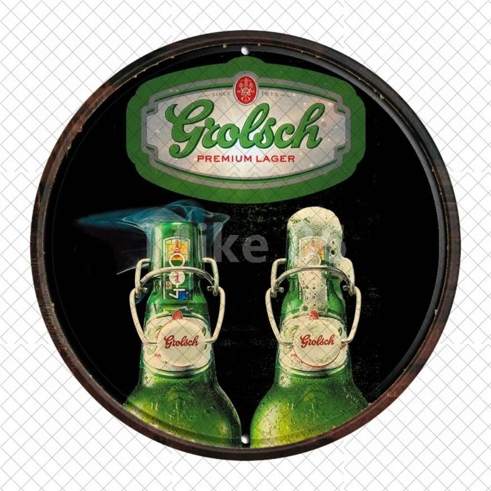 Segno in Latta Metallico Birra Decorazione Murale 20x30cm