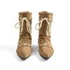 New Fashion Women's Boots Lace Up Women's Autumn Boots Women's High Boots Black Brown Size 35-40