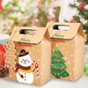 Christmas Paper Gift Pouches Decorative Candy Packaging for Celebratory Incidents