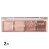 Nature Republic Daily Basic 4-Color Palette, 07 Burgundy, 2 Pcs