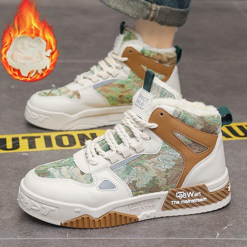 

Зимняя мужская обувь Высокие туфли Мужская обувь на толстой подошве Утолщенная теплая обувь Повседневная обувь для сноуборда 44