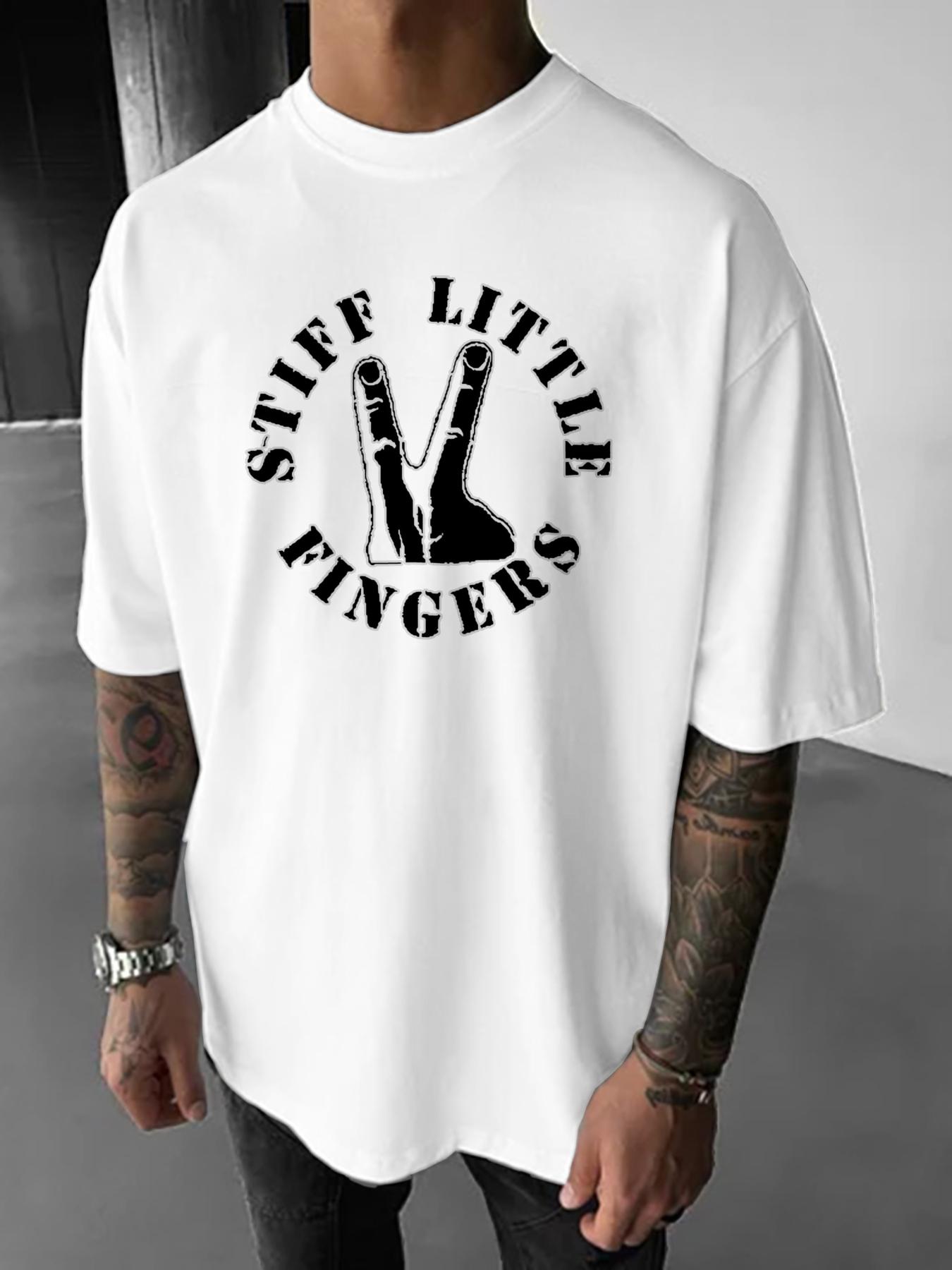 Stiff Little Fingers Logo Printed TShirt Design Summer Hundred Casual Printed Mens TShirt S