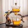 Glass Automatic Tea Set  Lazy Tea Maker High End Magnetic Suction Teapot