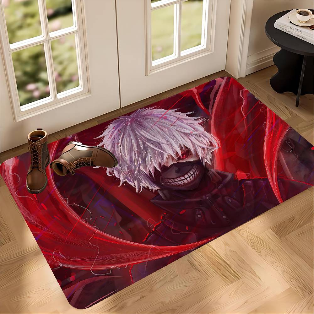 Tokyo Ghoul Anime Room Mats Cheaper Anti-slip Modern Living Room Balcony Printed Welcome Rug