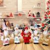 60cm Christmas Santa Doll Sequins Santa Claus Ornament New Mantel Shelf Decor  Tabletop Decoration