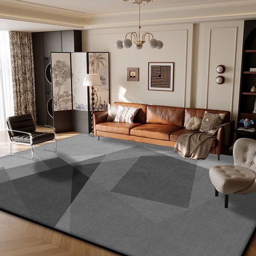 Nordic Geometric Carpet for Living Room Decoration Gery Large Carpets Home Decor Bedroom Kitchen Lounge Rug Nonslip Floor Mats