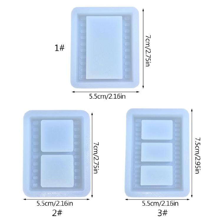 Film Quicksand Photo Frame Ornaments Silicone Molds Suitable for Epoxy Resin