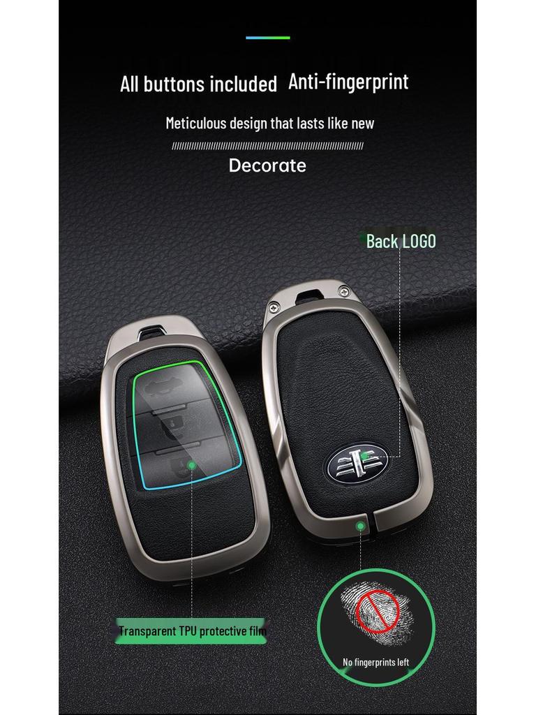 Compatible FAW Besturn X80 Key Cover for 17-18 Models - Smart Key Remote Protective Shell