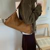Vintage Suede Tote Bag For Women Large Capacity Crossbody Fashionable Autumn Organizer