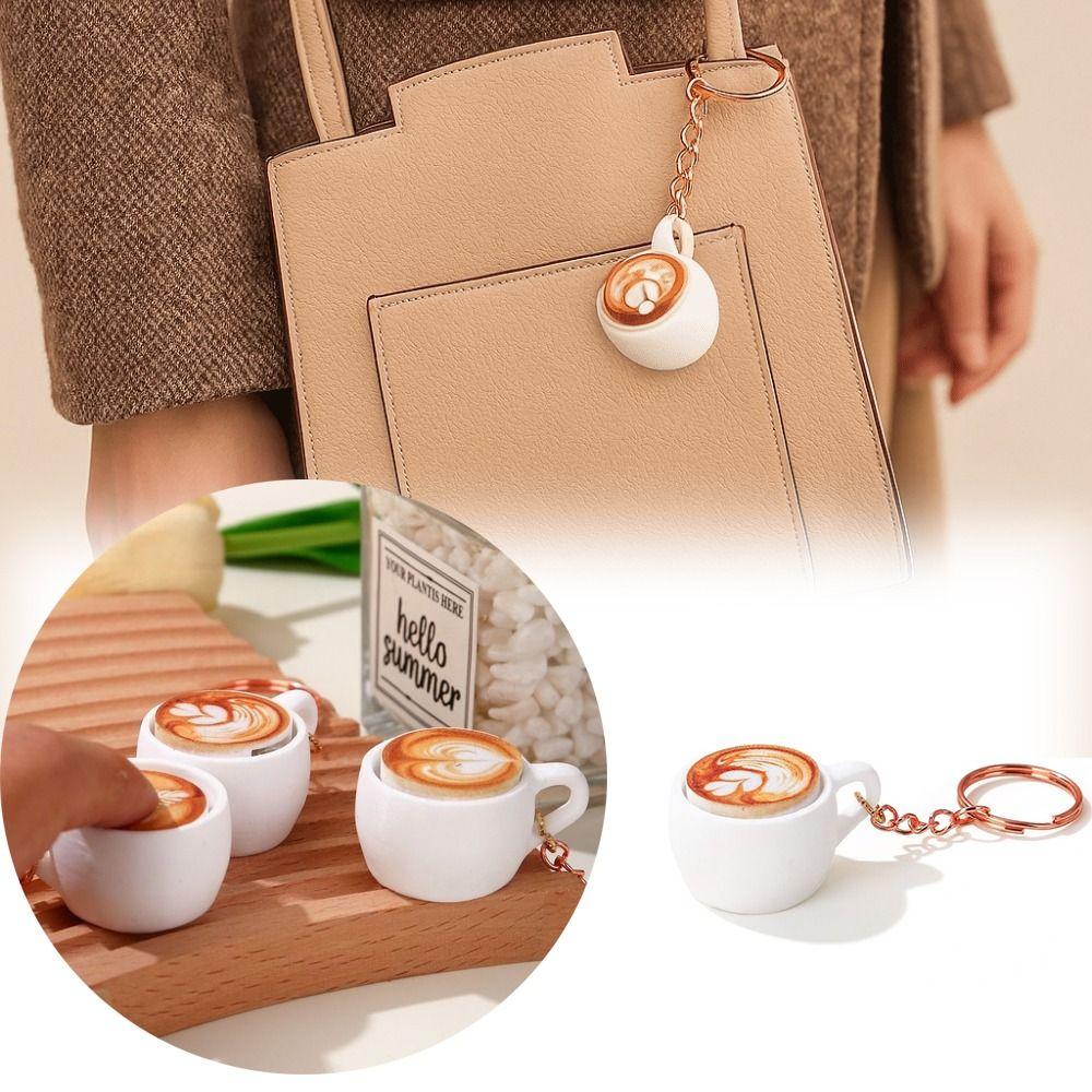 Portable Simulation Food Keychain Food Props Funny Keyring Creative Bag Pendant  Bag Decoration