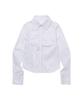 MOAA Stripe Gather Shirt (White)