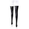 Hot Sexy Nightclub Latex Zipper Sexy Stockings Pu Leather Silicone Thigh High Stockings Women Sexy Lingerie Pole Dance Hosiery