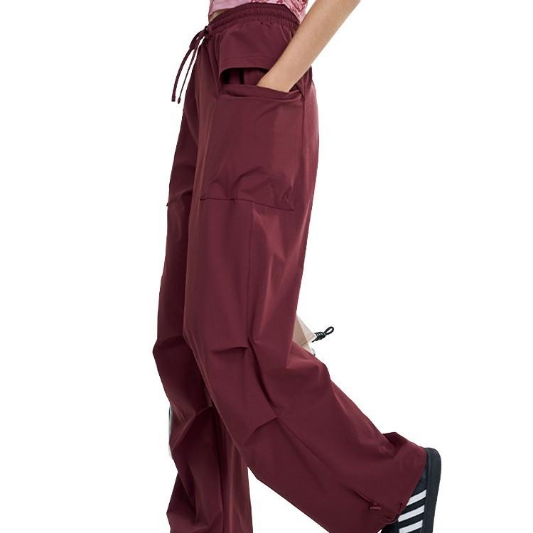 Sweatpants New American Retro Loose Drawstring Versatile Fashion and Thin Casual Yoga Pants Female Paratrooper Overalls
