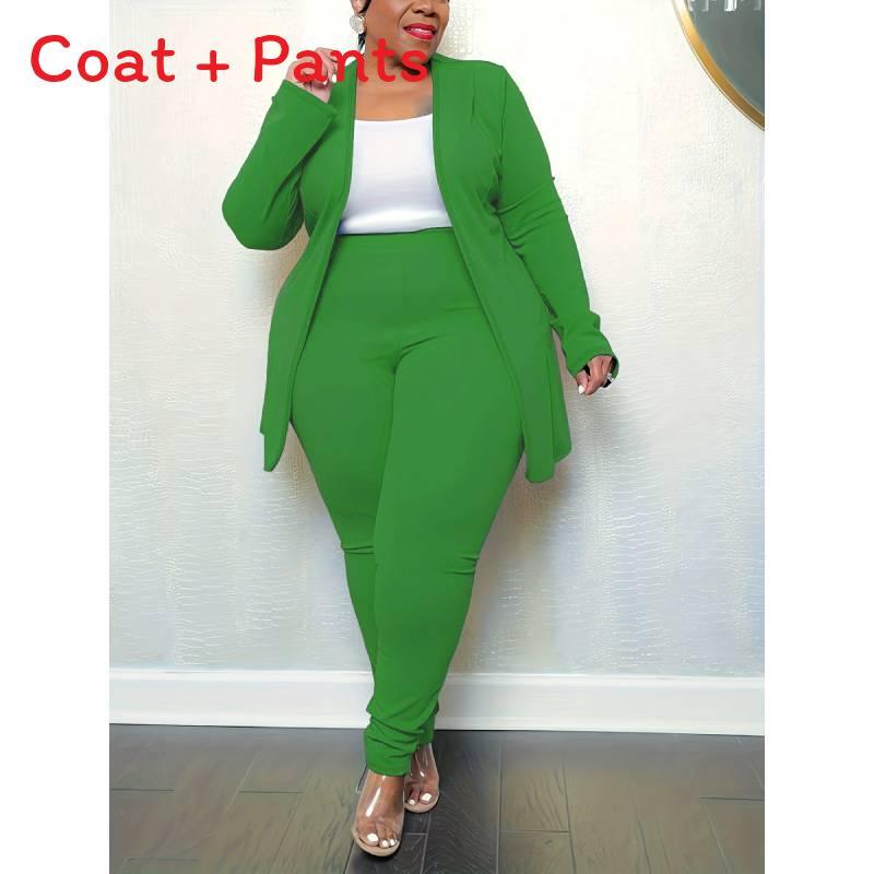 Plus Size Womens Blazer Long Sleeve Casual Suit With Polyester Fabric For Office Wear