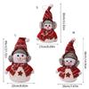 Soft Snowman Plush Doll Ornament Safe For Children Christmas DIY Decoration Home Office Party Supplies Tabletop Display