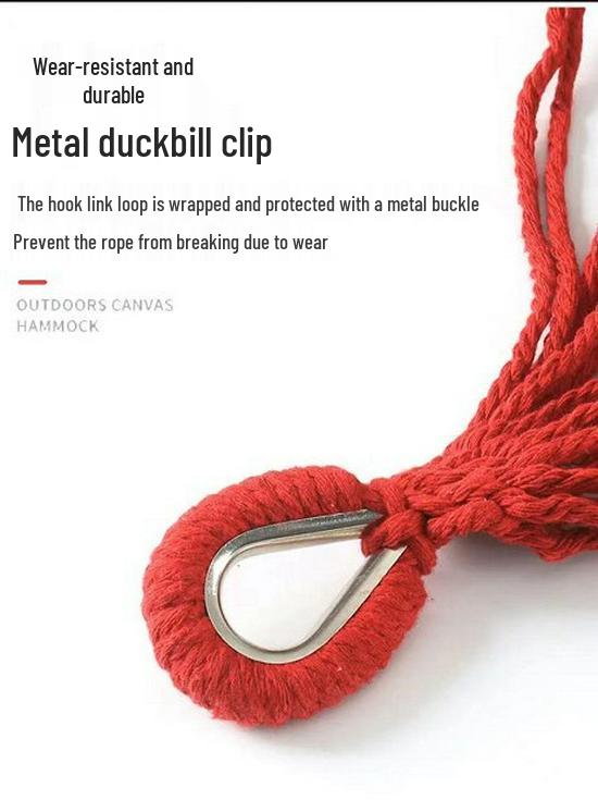 Anti-Rollover Double Hammock for Outdoor Camping and Bedroom Use