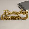 Resin Ramadan Letter Ornaments Gold Ramadan Table Ornament  Party Decorations