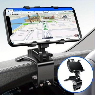 1 PC Universal Car Phone Clip Mount Multi Purpose Cell Phone Holder for Dashboard Rearview Mirror Sun Visor Auto Accessories