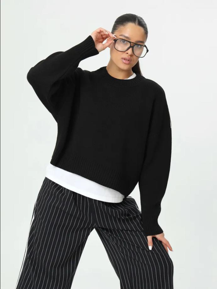 Women s Turtleneck Sweater Long Sleeve Chunky Knit Asymmetrical Hem Fashion And Winter One Size