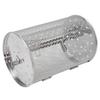 Rolling Grilling Basket Stainless Steel BBQ Rolling Basket Fork Wire Mesh Cylinder Grill Basket for Camping Picnic Party