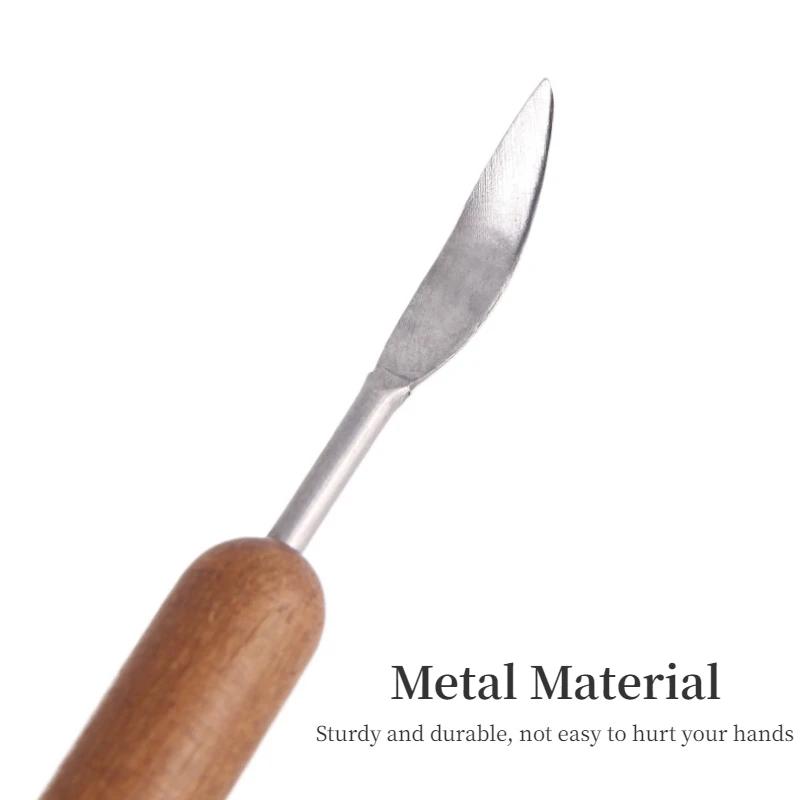 6-piece Pottery Tool Set Ceramic Clay Sculpture Modeling Art Scraper Tool Set for Drawing and Repairing Clay Sculptures