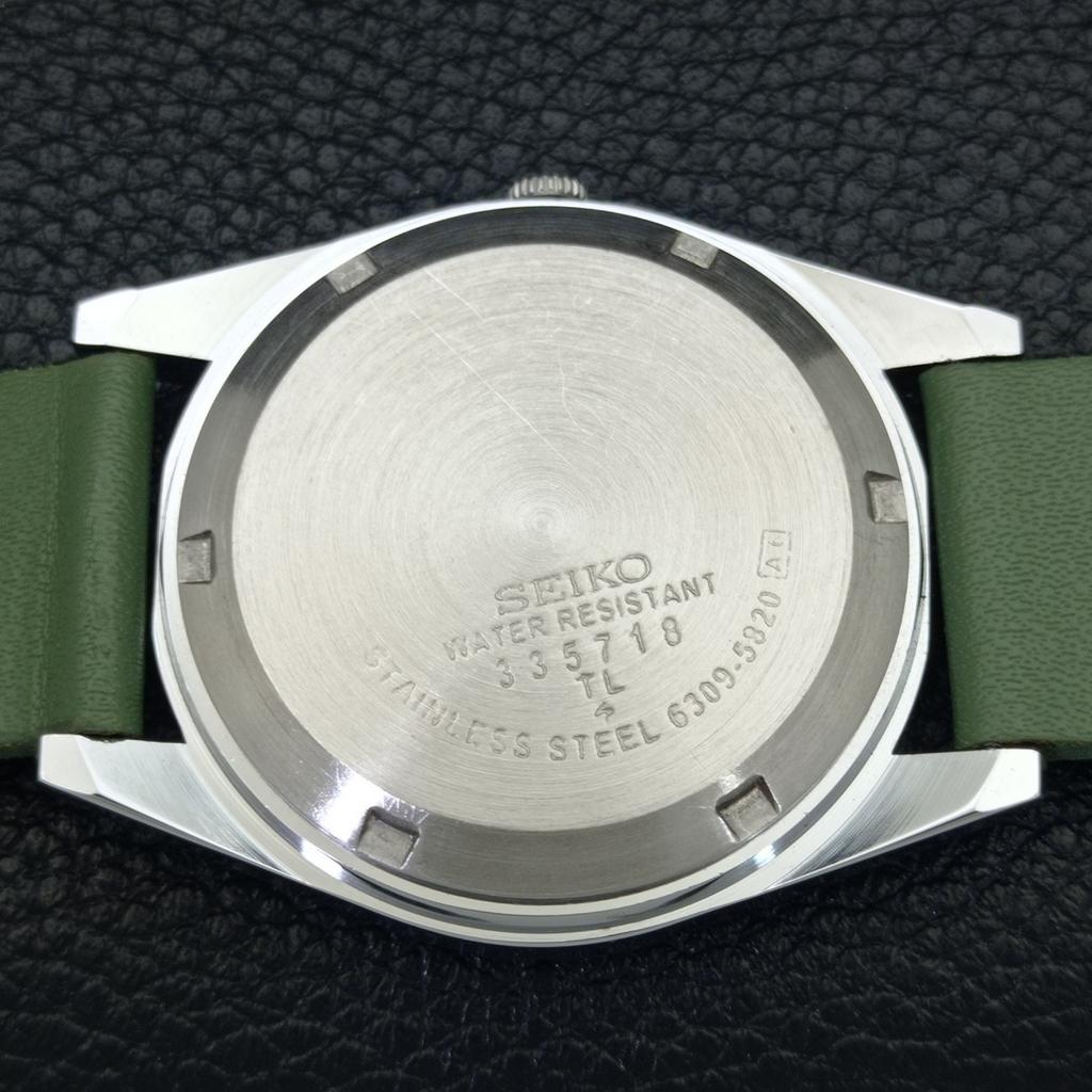 REFURBISHED JAPAN MADE SEIKO 5 AUTOMATIC MENS WATCH GREEN DIAL CUSTOM a440022-2 QV90-a440022