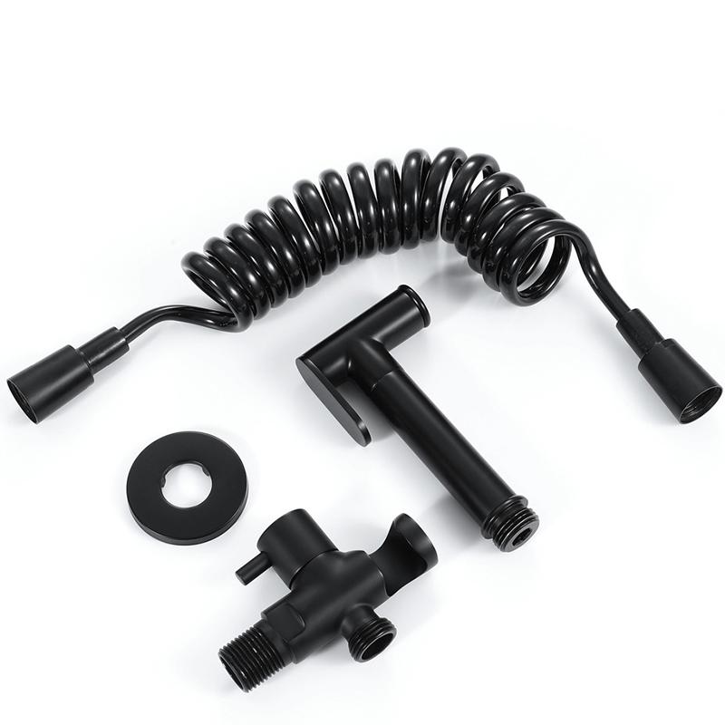 Bidet Faucet Stainless Steel Portable Toilet Bidet Sprayer Set Toilet Faucet Hygienic Shower Hot Cold Water Shoer Head