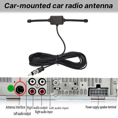Universal Car Windshield AM FM Radio Antenna Signal Amplifier Booster Hidden Radio Active Truck Antenna Antena 12V Stereo B0H2