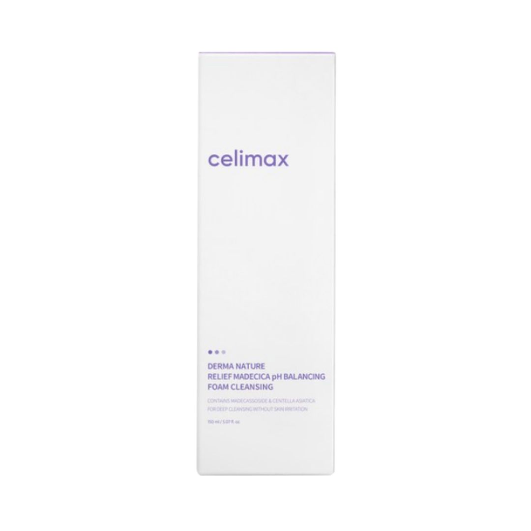 Celimax Madecica Mild Acidic Cleansing Foam Gentle pH Balanced Face Wash 150ml