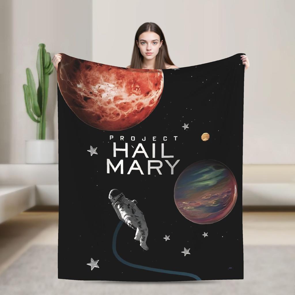 Project Hail Mary Blankets Quality Soft Warm  Throw Blanket Winter Children Bedroom Novelty Bedspread