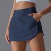 Women Yoga Short Skirts With Porkets Elastic Slim High Waist Sports Skirts Black Summer Hot Girl Skirts