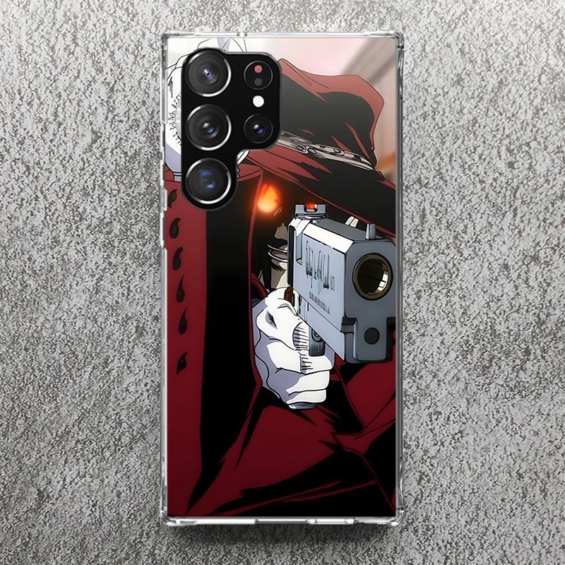 A-Alucard Hellsing Anime Print Soft Case for Samsung Galaxy S25 Edge S24 S23 S22 Ultra S21 Plus S20 FE Phone Shell S10 + Pattern