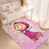 Russian animation Masha and the Bear Fairy Tale Cartoon Carpet Soft Home Living Room Bedroom Door Mat Outdoor Picnic Ground Mat rug T4