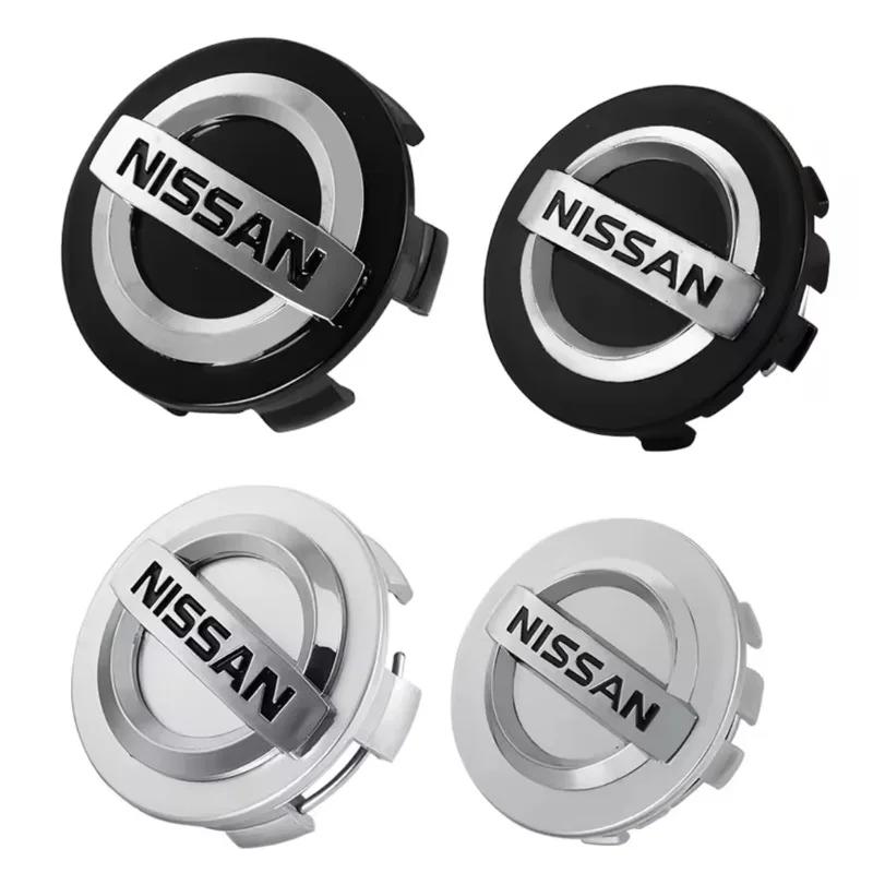 4Pcs 54/60mm Nissan Car Wheel Center Cap Emblem Hub Covers Badge For Nissan Nismo Tiida Teana GTR 350Z 370Z 240SX Juke Versa
