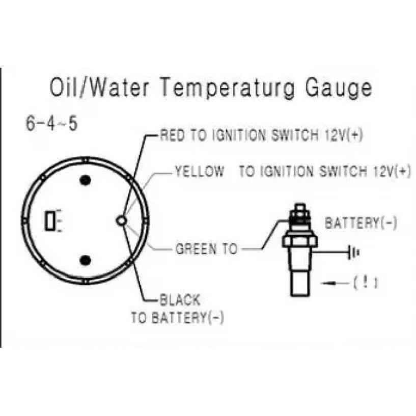 LCD Digital Water Temperature Gauge 2"52mm with Sensor Car Meter Dynoracing