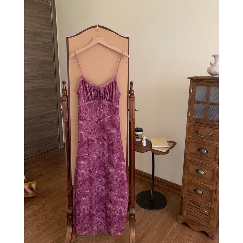 

Wild Sky * Зарубежные торговые центры продают цветочное праздничное сетчатое платье-майку C804 Color 1 M