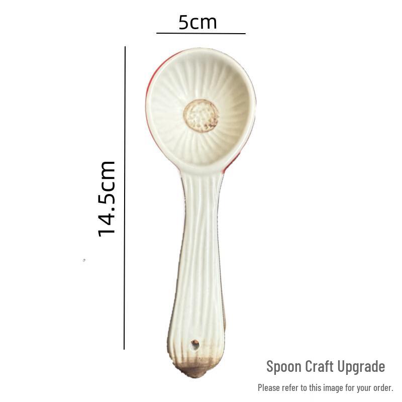 

ZISIZ Red Mushroom Ceramic Spoon Set