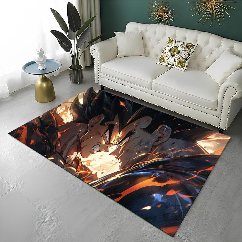 Cartoon D-Dragon Ball Anime Game Carpet Rug for Playroom Bedroom Living Room Sofa Home Decor,kid Area Rug Non-slip Floor Mat
