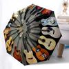 Colorful Retro Guitar Umbrella Automatic Open/close, Iron Frame & 8-Rib Structure, Umbrella for Women & Men, Christmas Gifts