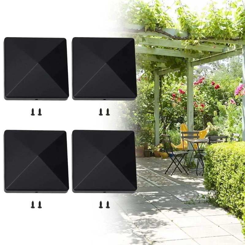 Wasserdichte Deckpfostenkappen für schwere Typen, universelle Kunststoff-Zaunpfahl-Schutzvorrichtungen für den Schutz von Außenzäunen